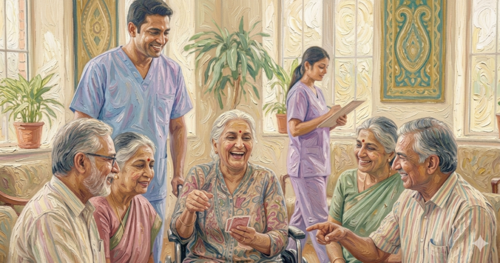 Daily life in an assisted living facility